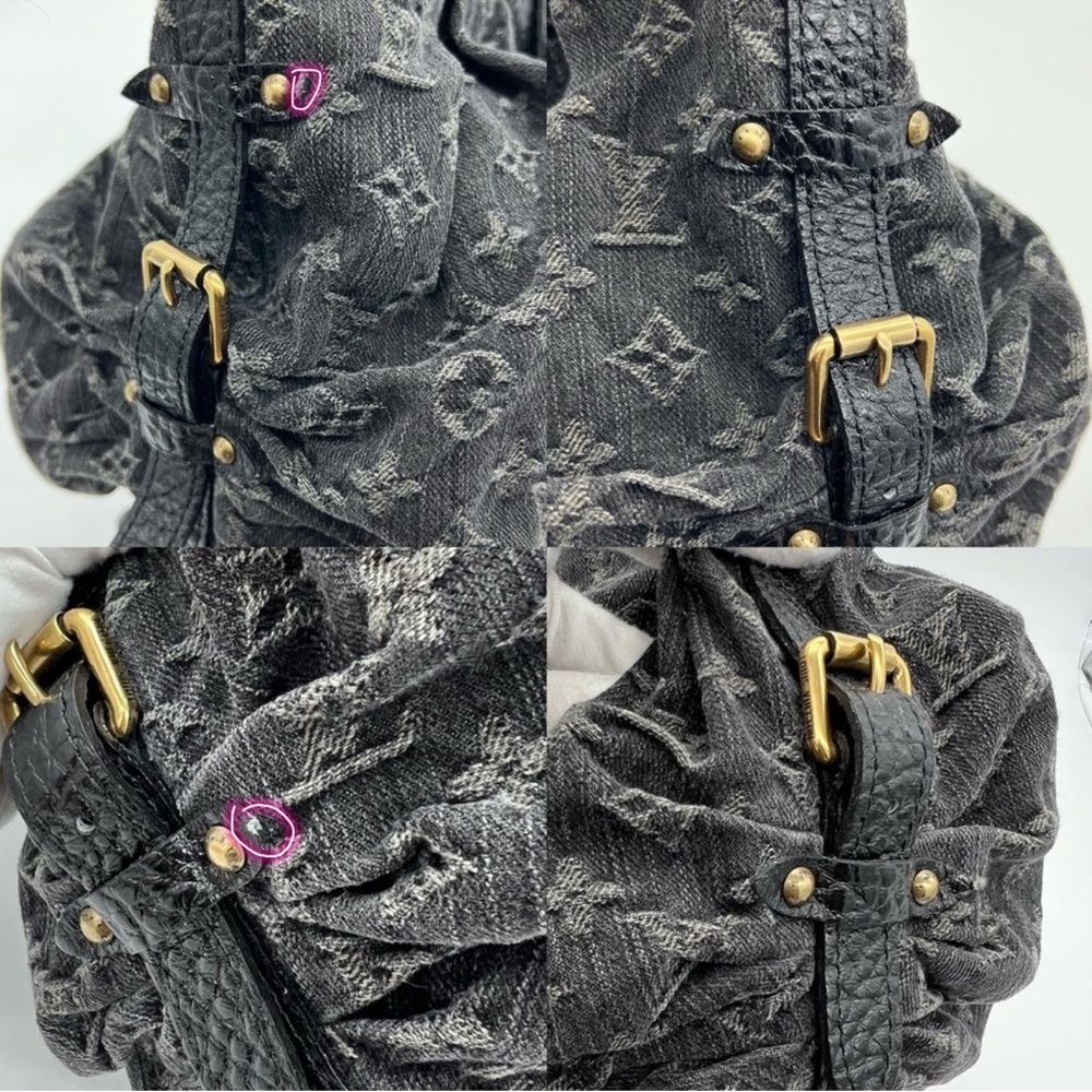 ❌SOLD❌Authentic NEW Louis Vuitton monogram black denim XS Mahina - Picture 17 of 17